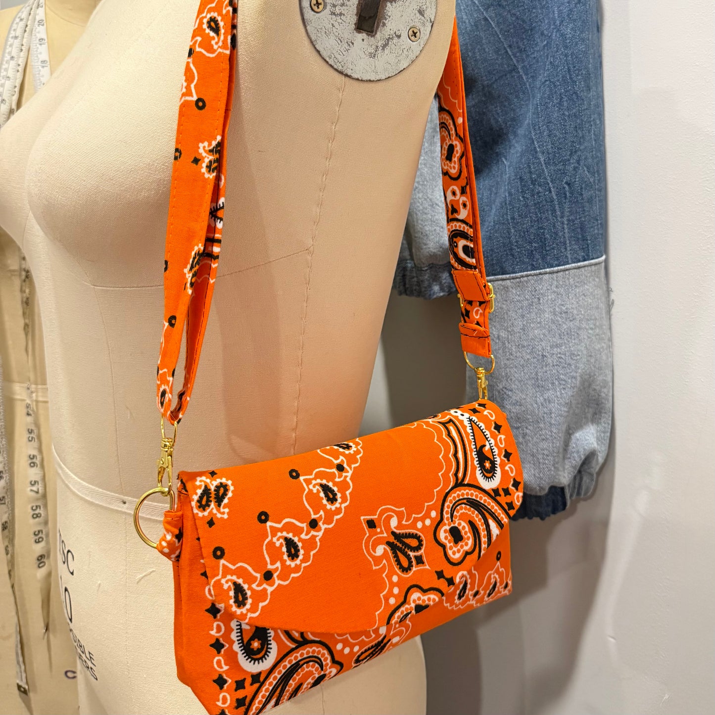 The Foxy- Paisley Crossbody Bag