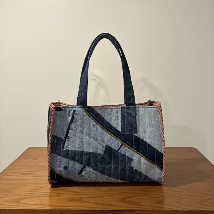 Denim Patchwork Tote