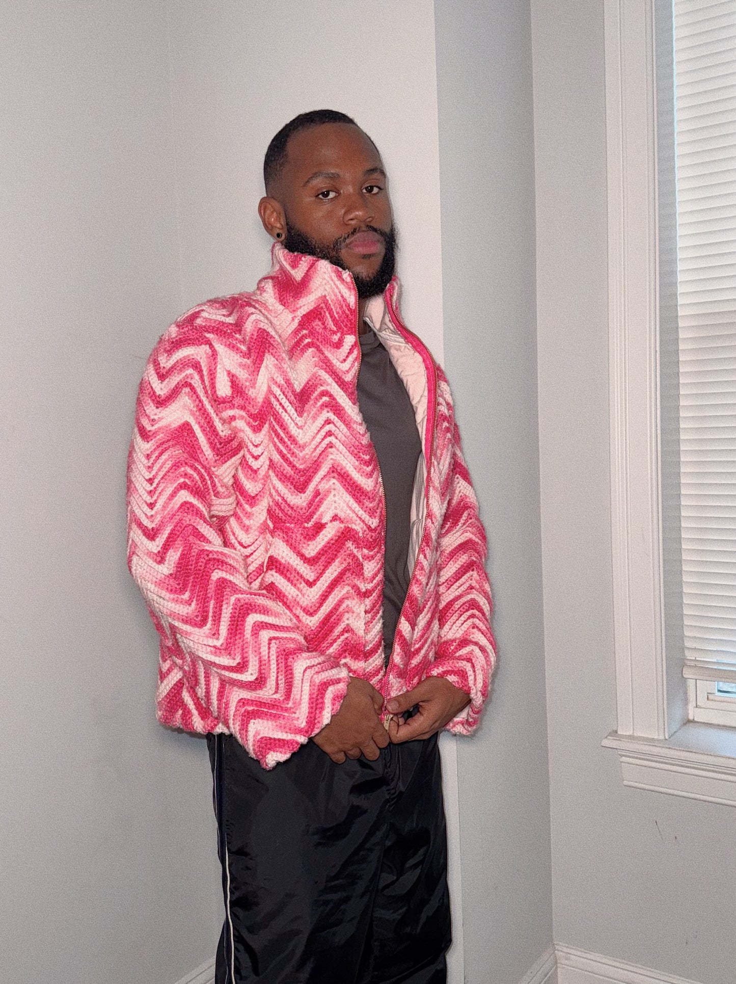 Fuchsia Sweater Jacket
