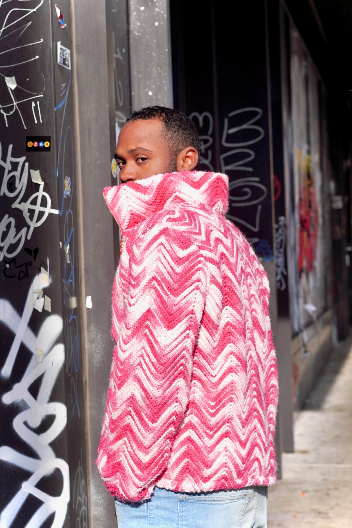 Fuchsia Sweater Jacket