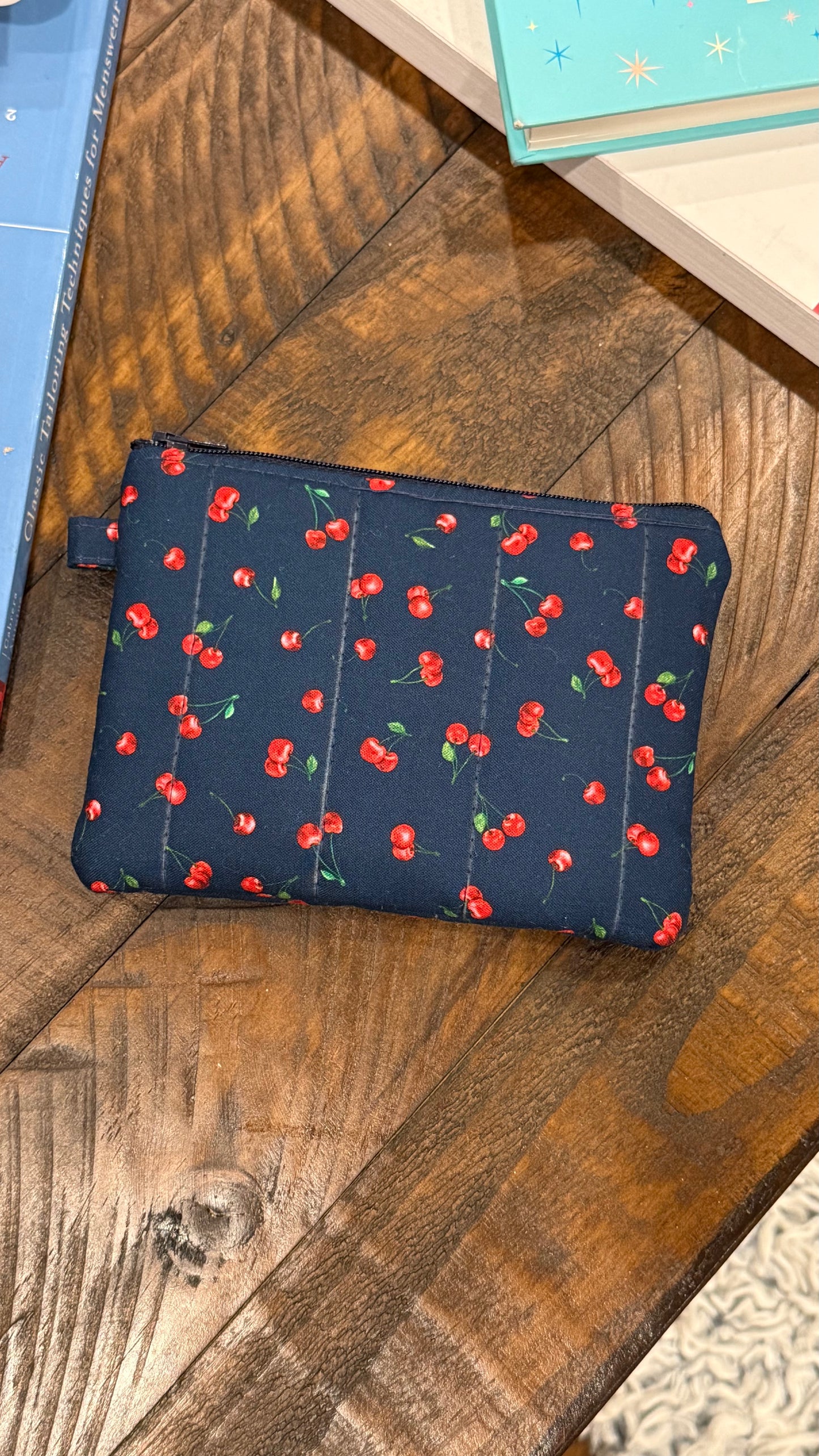 Cherry Bomb Quilted Pouch