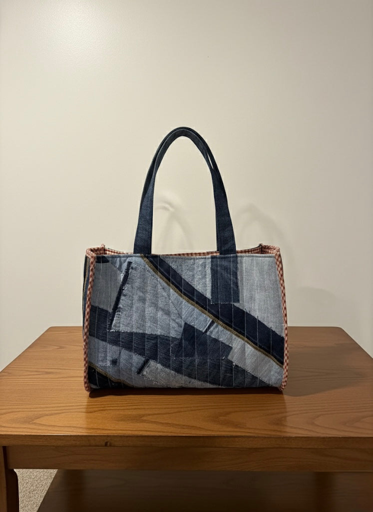 Denim Patchwork Tote