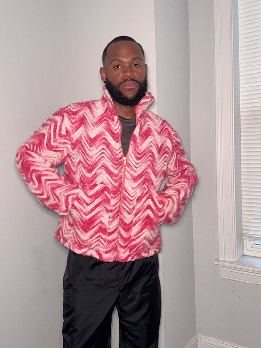 Fuchsia Sweater Jacket