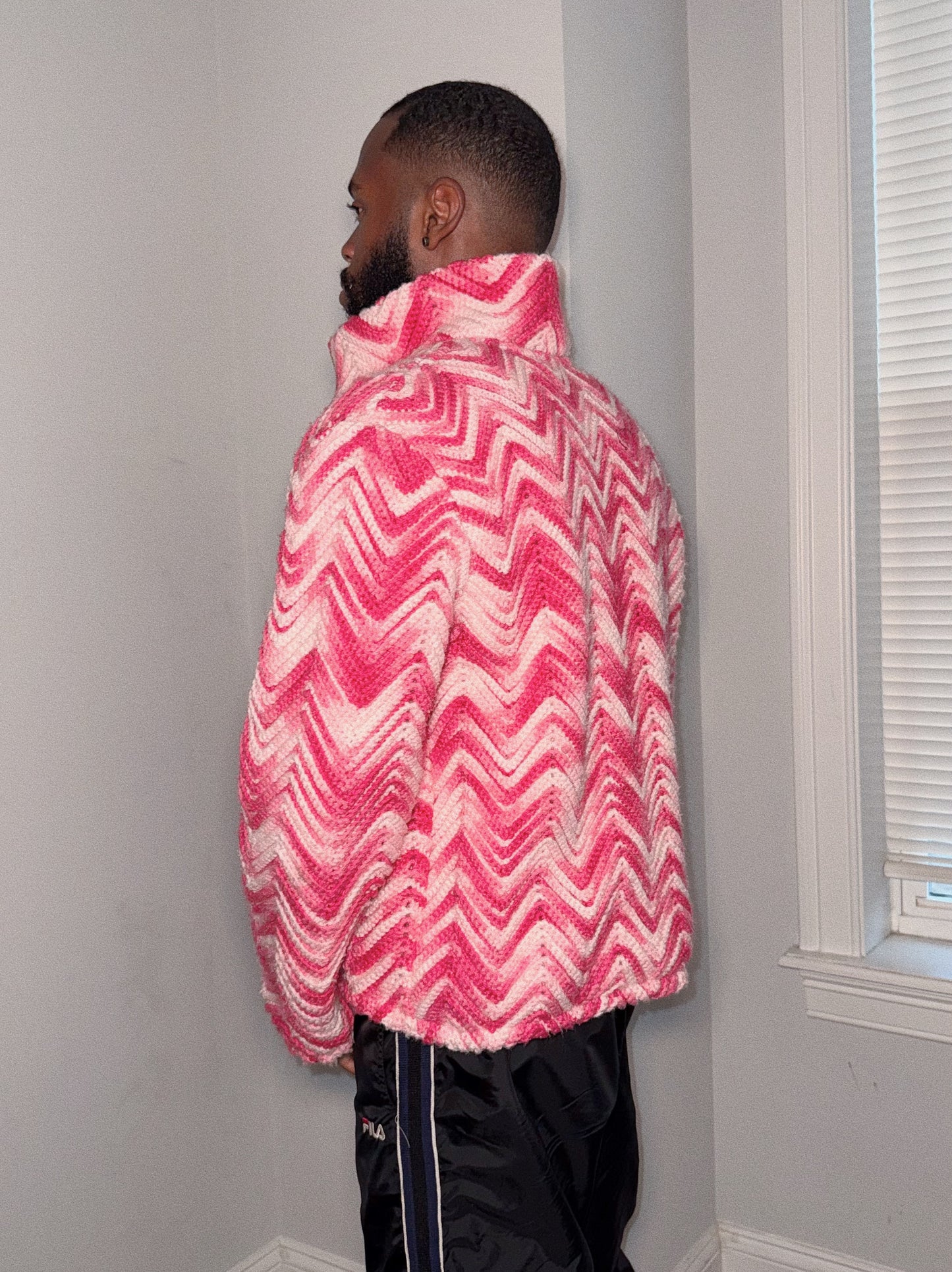 Fuchsia Sweater Jacket